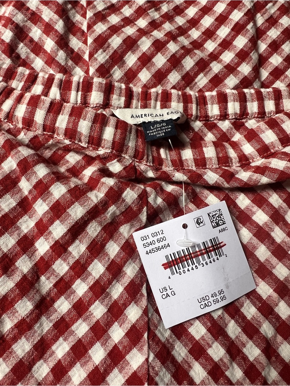 American Eagle Outfitters Red Gingham maxi Skirt - Picture 6 of 8